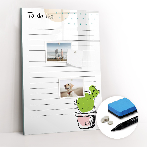 Dry erase board magnetic To-do list
