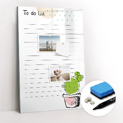 Dry erase board magnetic To-do list
