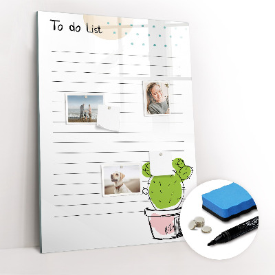 Dry erase board magnetic To-do list