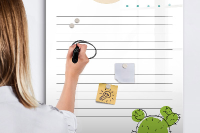 Magnetic drawing board To-do list