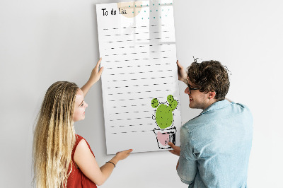 Magnetic drawing board To-do list