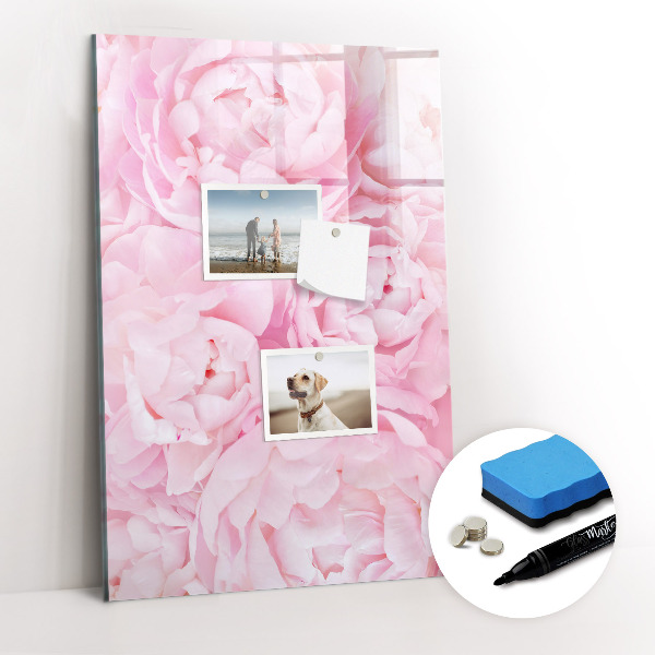 Magnetic board with marker Summer flowers