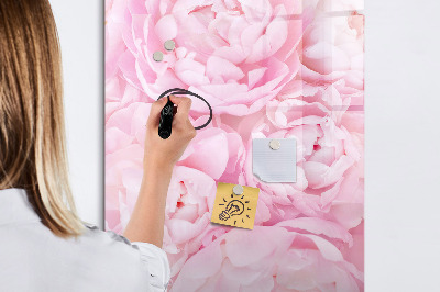 Magnetic board with marker Summer flowers