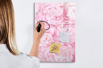 Magnetic board with marker Summer flowers