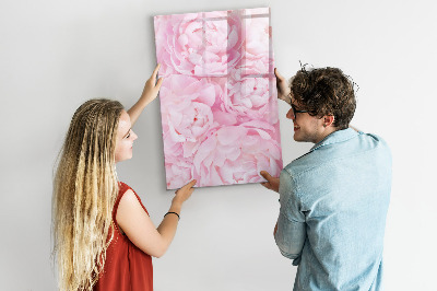 Magnetic board with marker Summer flowers