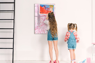 Magnetic board with marker Summer flowers