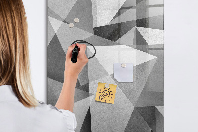 Dry erase board magnetic Geometric abstraction