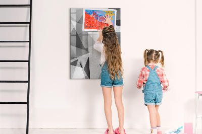 Dry erase board magnetic Geometric abstraction