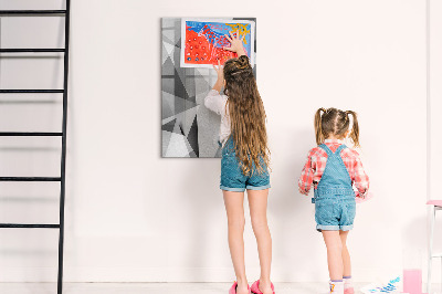 Dry erase board magnetic Geometric abstraction