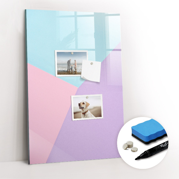 Dry erase magnetic board Pastel pattern