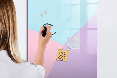 Dry erase magnetic board Pastel pattern