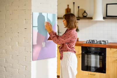 Dry erase magnetic board Pastel pattern