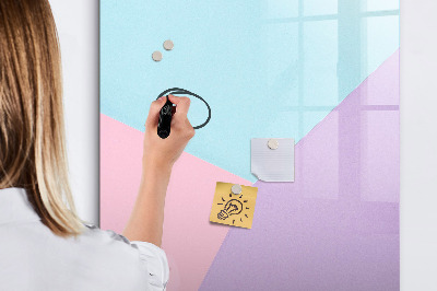 Dry erase magnetic board Pastel pattern