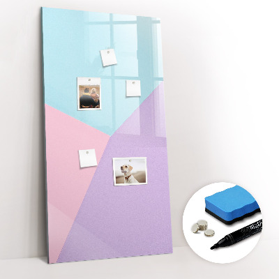 Dry erase magnetic board Pastel pattern