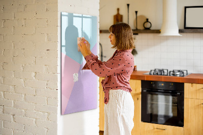 Dry erase magnetic board Pastel pattern