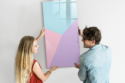 Dry erase magnetic board Pastel pattern