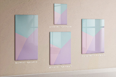 Dry erase magnetic board Pastel pattern