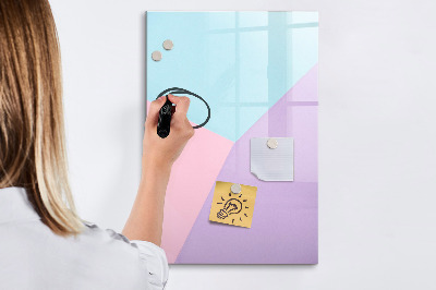 Dry erase magnetic board Pastel pattern