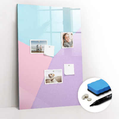 Dry erase magnetic board Pastel pattern
