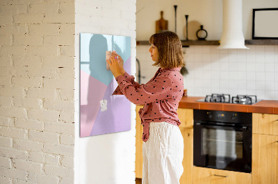 Dry erase magnetic board Pastel pattern