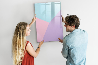 Dry erase magnetic board Pastel pattern