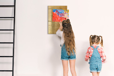 Dry erase magnetic board Decorative material