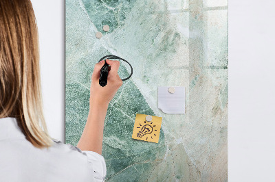 Dry erase magnetic board Stone marble