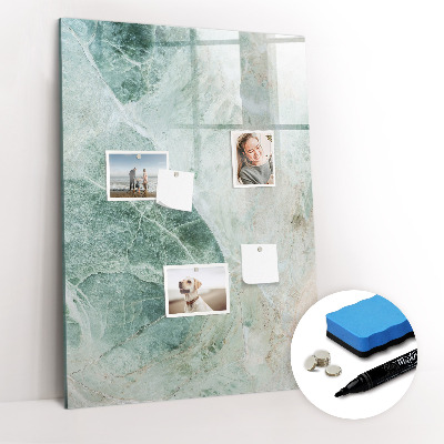 Dry erase magnetic board Stone marble