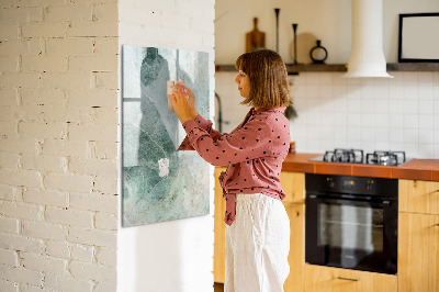 Dry erase magnetic board Stone marble