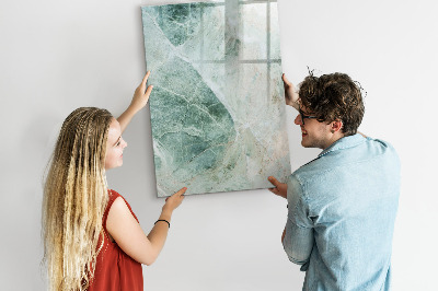 Dry erase magnetic board Stone marble