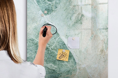 Dry erase magnetic board Stone marble