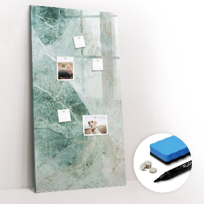 Dry erase magnetic board Stone marble