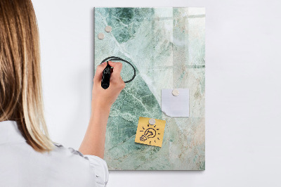 Dry erase magnetic board Stone marble