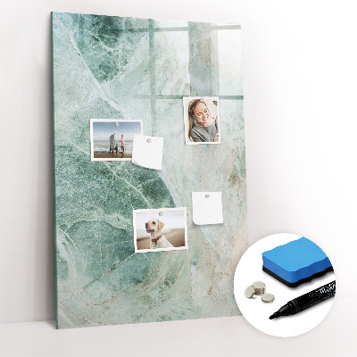 Dry erase magnetic board Stone marble