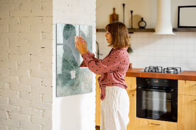 Dry erase magnetic board Stone marble