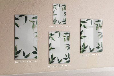 Dry erase magnetic board Green leaf frame