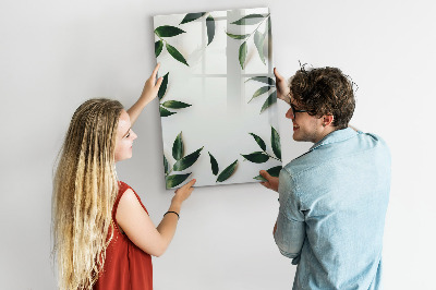 Magnetic board for drawing Green leaf frame