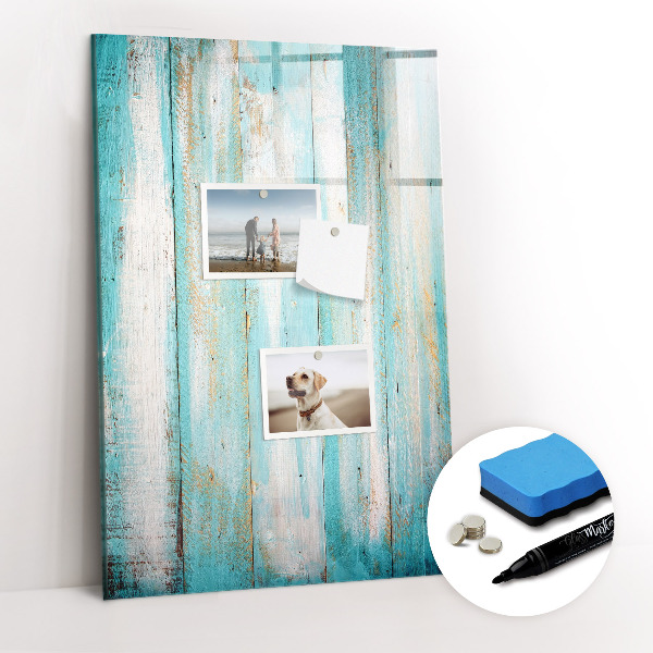 Dry erase board magnetic Vintage wood