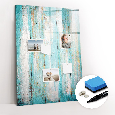 Dry erase board magnetic Vintage wood