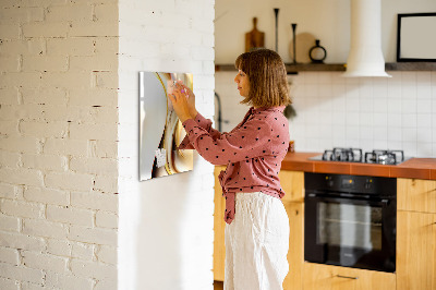 Magnetic board for drawing Abstract golden wave