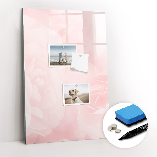 Dry erase magnetic board Rose flowers