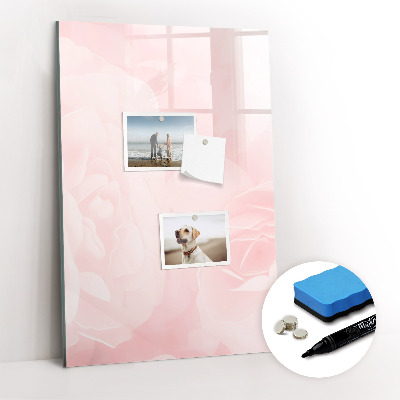 Dry erase magnetic board Rose flowers