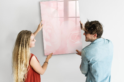 Dry erase magnetic board Rose flowers
