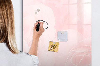Dry erase magnetic board Rose flowers