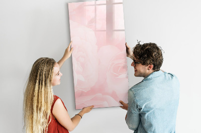 Dry erase magnetic board Rose flowers