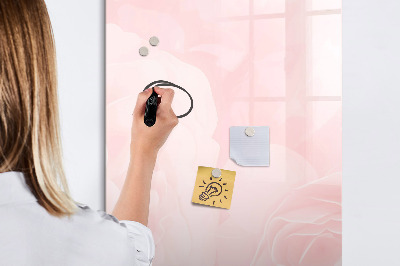 Magnetic board for drawing Rose flowers