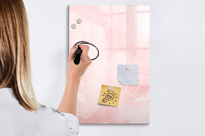 Dry erase magnetic board Rose flowers