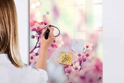 Dry erase board magnetic Spring flowers