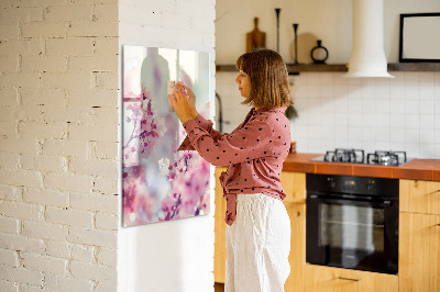Dry erase board magnetic Spring flowers
