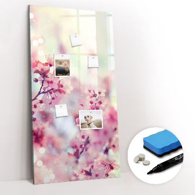 Dry erase board magnetic Spring flowers